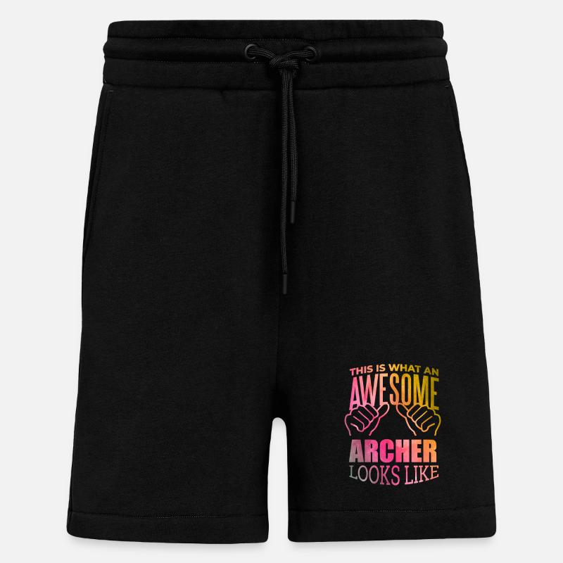 Bogenschießen - Shorts - made by SPREAD - SOLID BLACK
