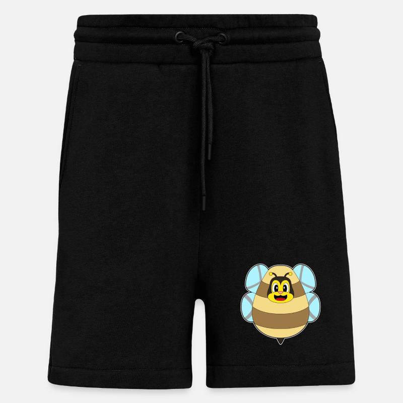 Oeuf de Pâques abeille - Short bio décontracté fabriqué en UE - SOLID BLACK