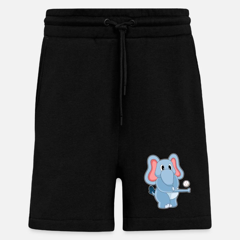 Elefant Baseball Sport - Shorts - made by SPREAD - SOLID BLACK