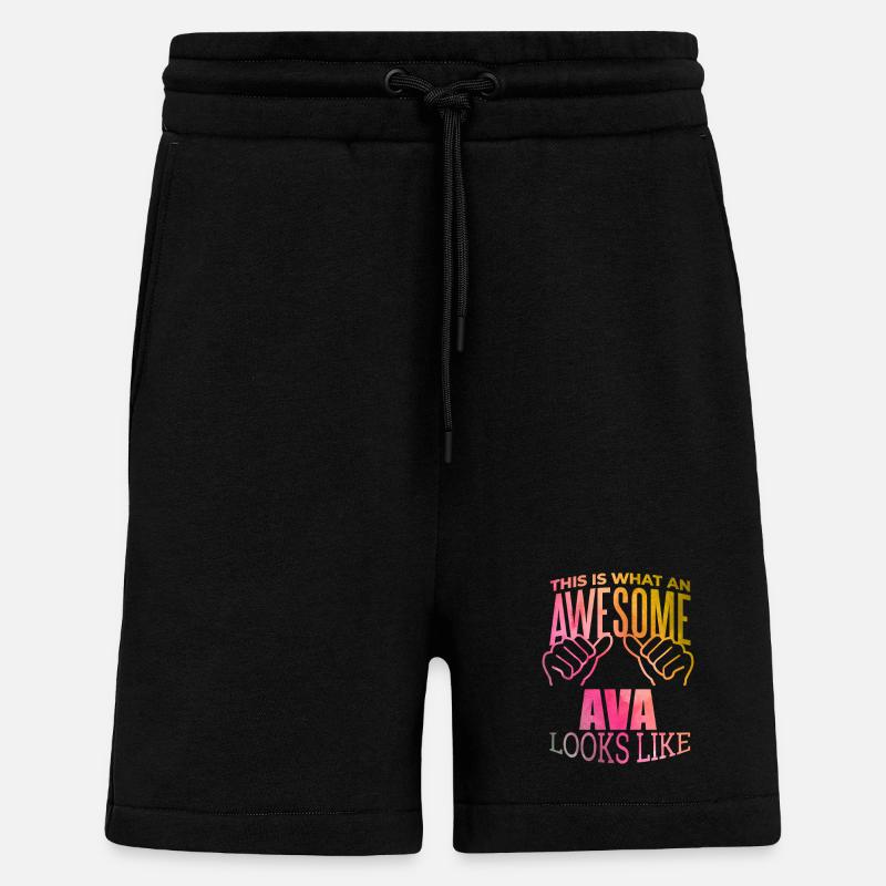 Ava - Short bio décontracté fabriqué en UE - SOLID BLACK