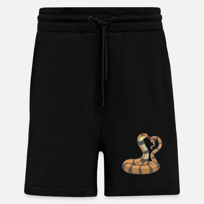 Snake Lipstick - Shorts - made by SPREAD - SOLID BLACK