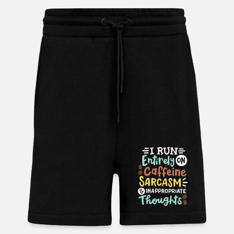 Sarkasmus lustig sarkastisch - Shorts - made by SPREAD - SOLID BLACK