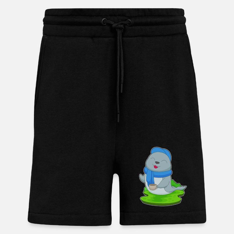 Seal Coffee Mug - Shorts - made by SPREAD - SOLID BLACK
