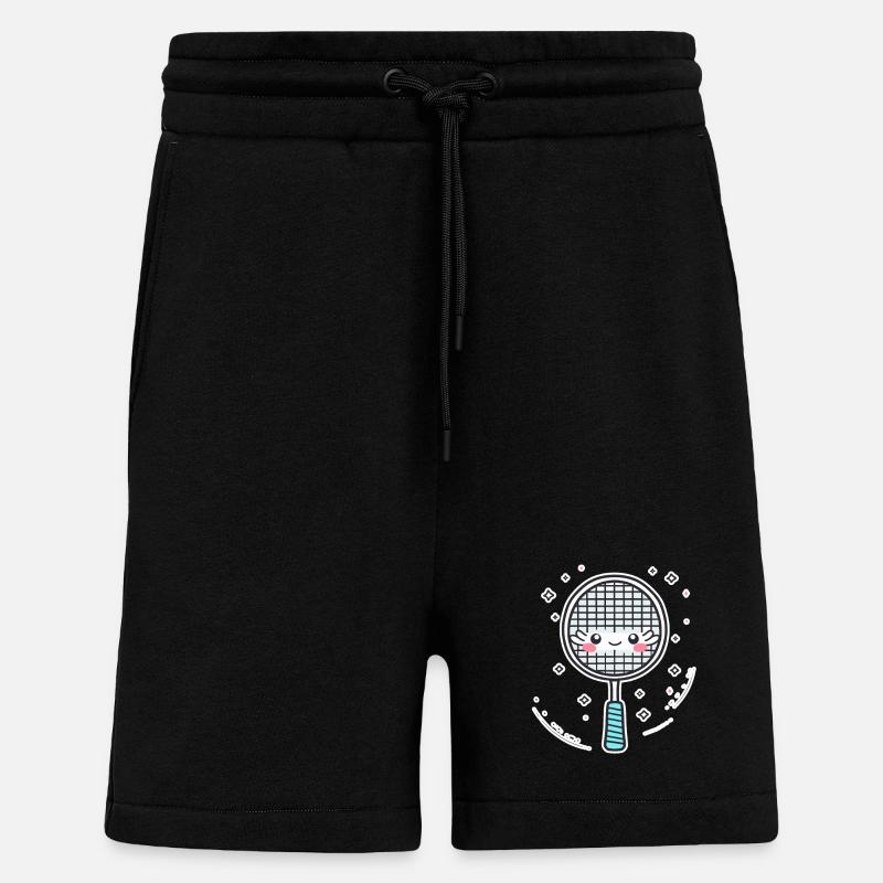 Raquette de badminton Look BD - Short bio décontracté fabriqué en UE - SOLID BLACK