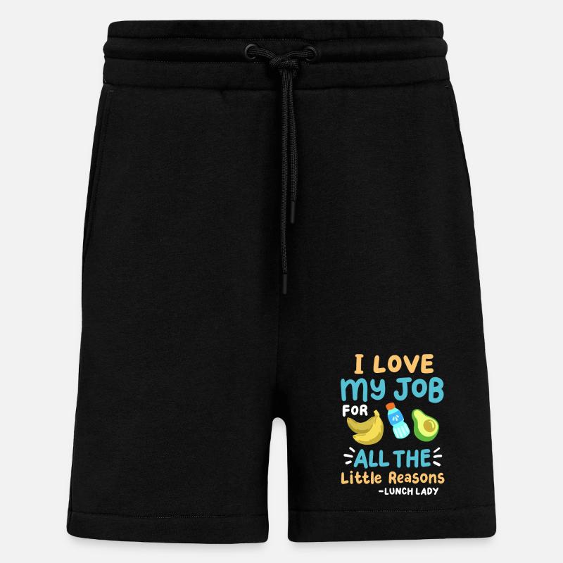 Schulessen Cafeteria-Mitarbeiterin - Shorts - made by SPREAD - SOLID BLACK