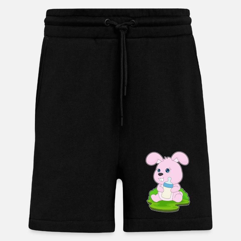 Bunny Lait de biberon - Short bio décontracté fabriqué en UE - SOLID BLACK
