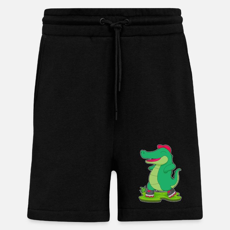 Krokodil Inline skating Rollschuhe - Shorts - made by SPREAD - SOLID BLACK
