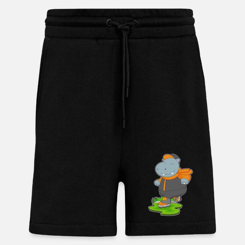 Nilpferd Inline skating Inline skates - Shorts - made by SPREAD - SOLID BLACK