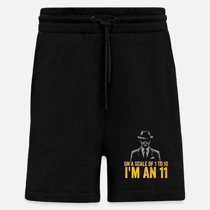 Ich bin eine 11 – Noir Detektiv - Shorts - made by SPREAD - SOLID BLACK