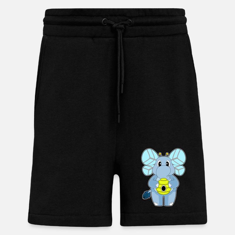 Elefant Biene - Shorts - made by SPREAD - SOLID BLACK