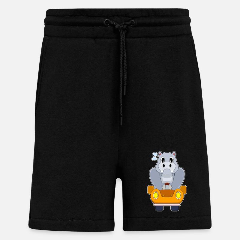 Nilpferd Auto - Shorts - made by SPREAD - SOLID BLACK
