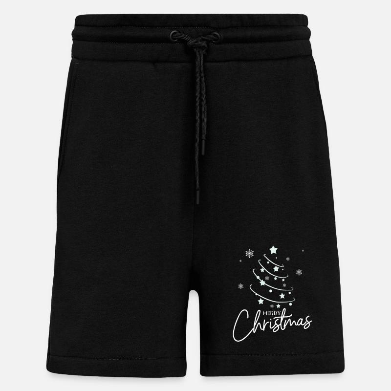 Weihnachtsstern Spirale Stil - Shorts - made by SPREAD - SOLID BLACK