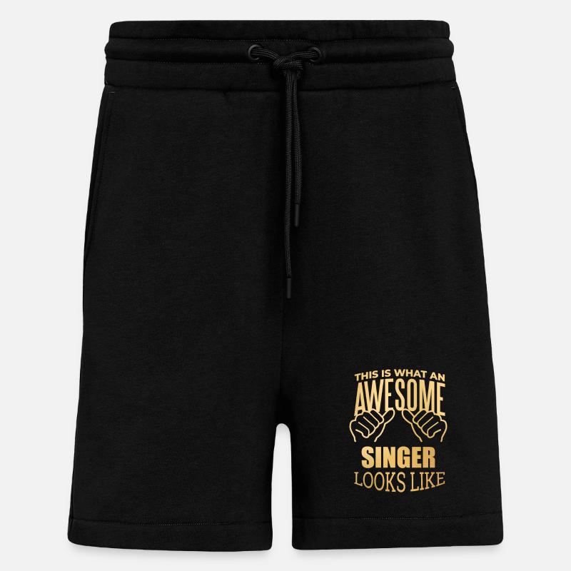 singen - Shorts - made by SPREAD - SOLID BLACK