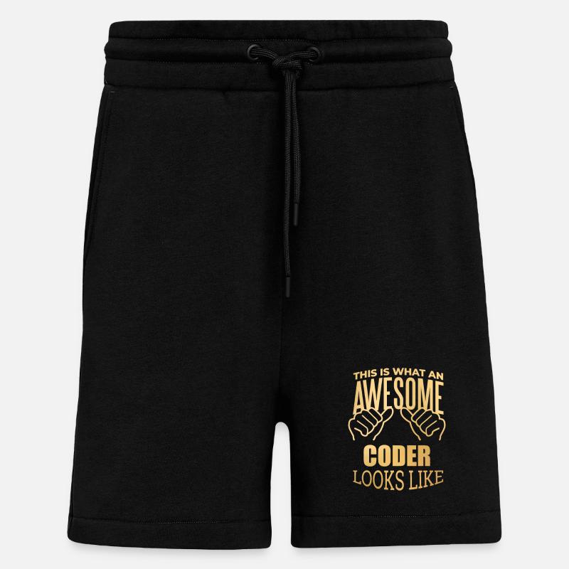 Coding Coding Coding - Shorts - made by SPREAD - SOLID BLACK