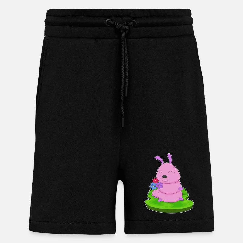 Raupe Blumen - Shorts - made by SPREAD - SOLID BLACK