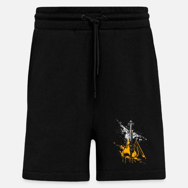 Geige Graffiti - Shorts - made by SPREAD - SOLID BLACK