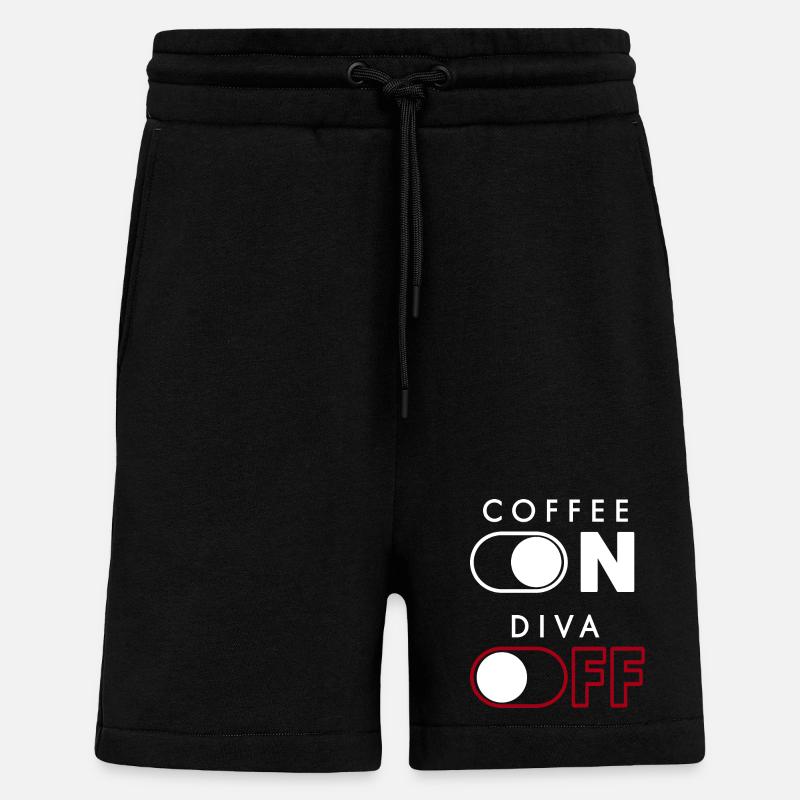 Kaffee Diva - Shorts - made by SPREAD - SOLID BLACK