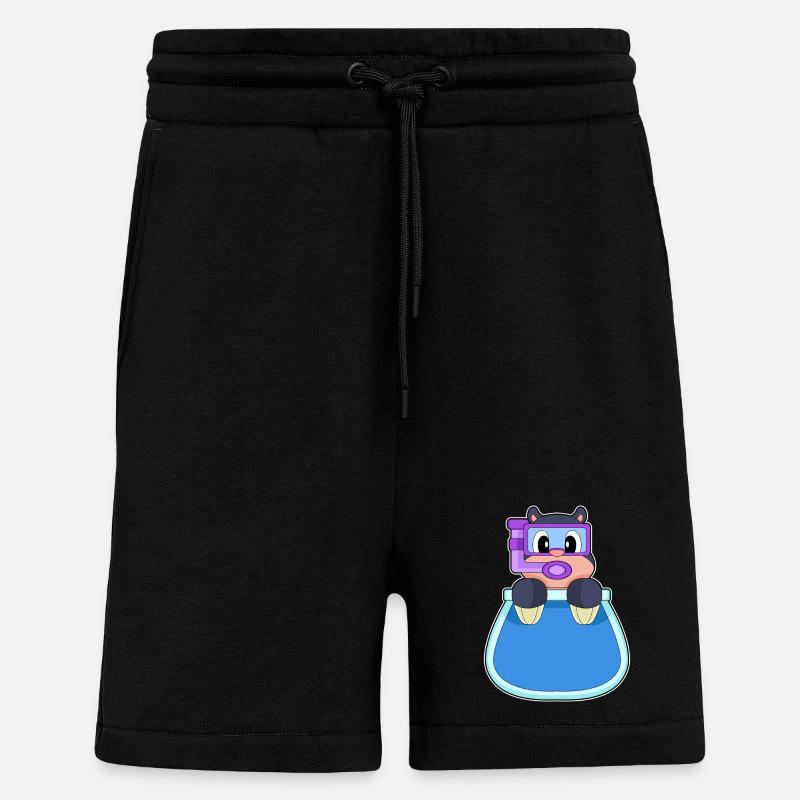 Mole Aquarium - Shorts - made by SPREAD - SOLID BLACK