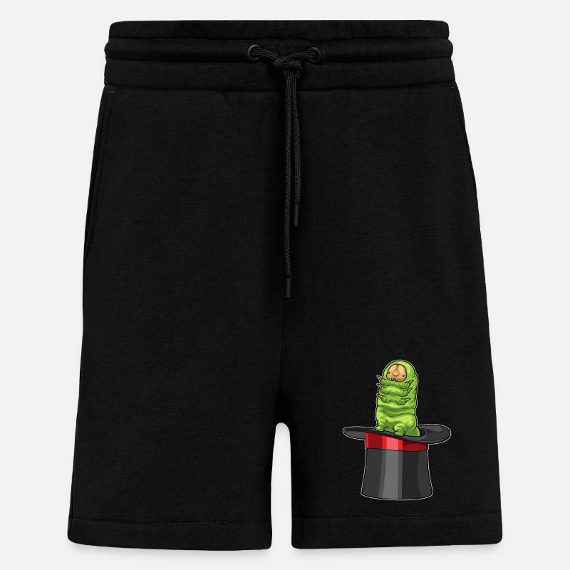 Cylindre Caterpillar - Short bio décontracté fabriqué en UE - SOLID BLACK