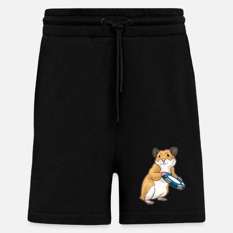 Hamster Poker Poker Chips - Shorts - made by SPREAD - SOLID BLACK