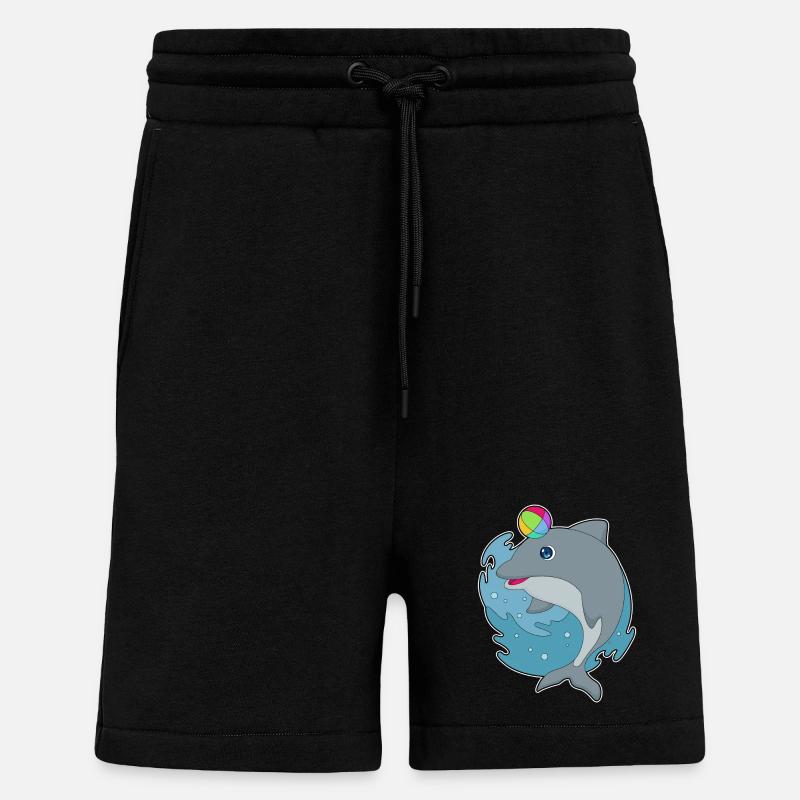 Water-polo Dolphin - Short bio décontracté fabriqué en UE - SOLID BLACK