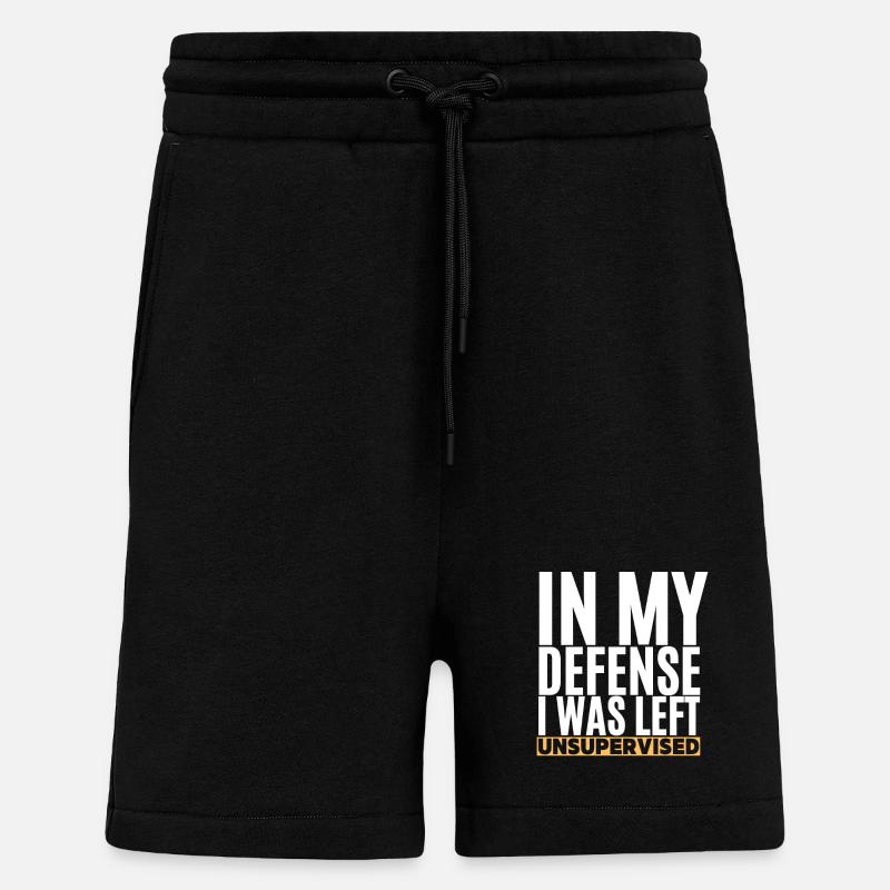 I Was Left Unsupervised - Shorts - made by SPREAD - SOLID BLACK