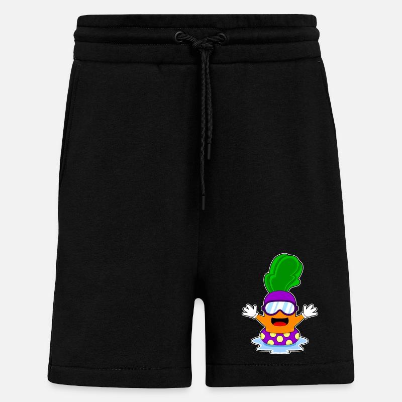 Lunettes de natation carotte - Short bio décontracté fabriqué en UE - SOLID BLACK