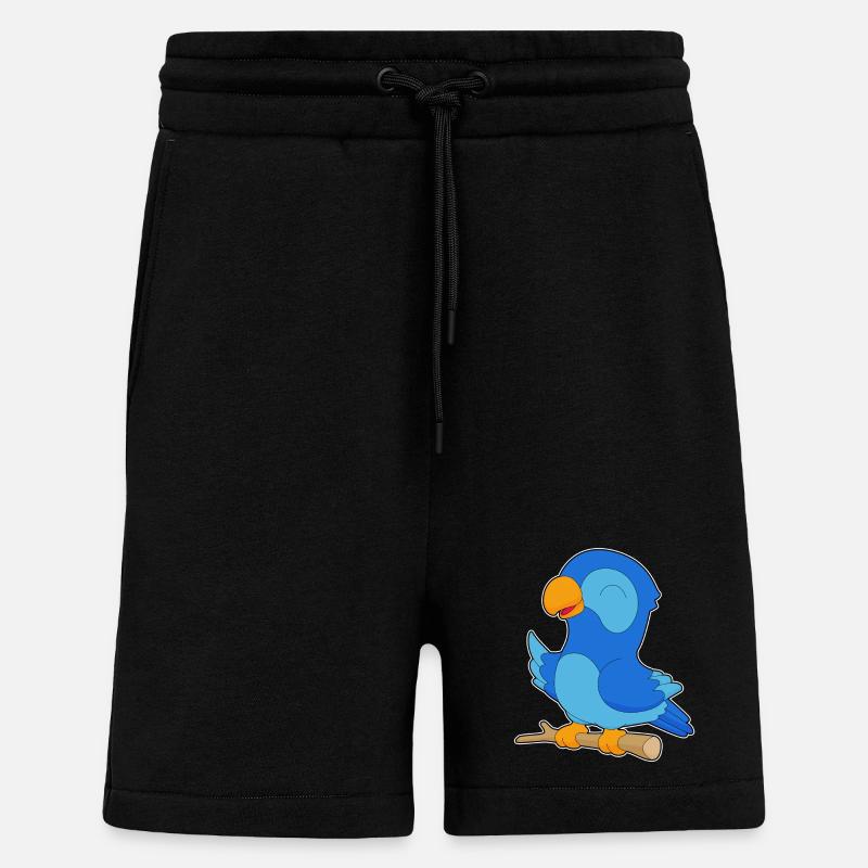 Papagei Zweig - Shorts - made by SPREAD - SOLID BLACK