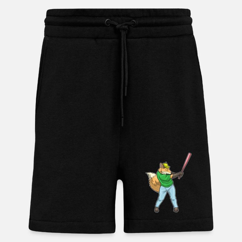 Fuchs Baseball Baseballschläger - Shorts - made by SPREAD - SOLID BLACK