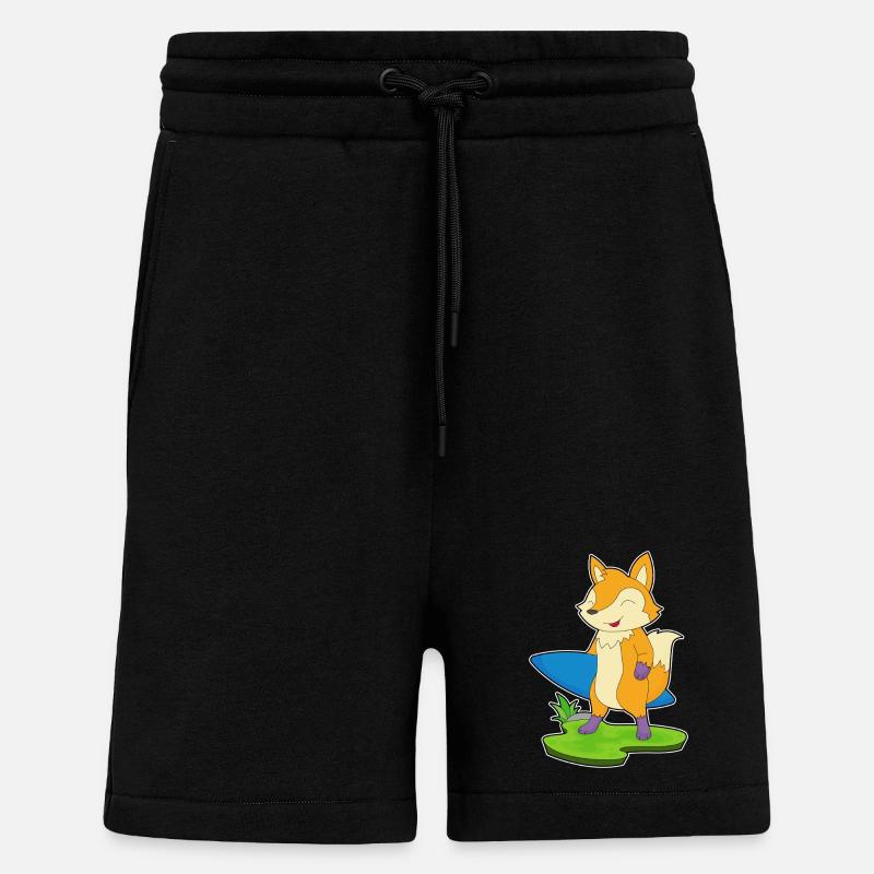 Fuchs Surfen Surfbrett Sommer - Shorts - made by SPREAD - SOLID BLACK