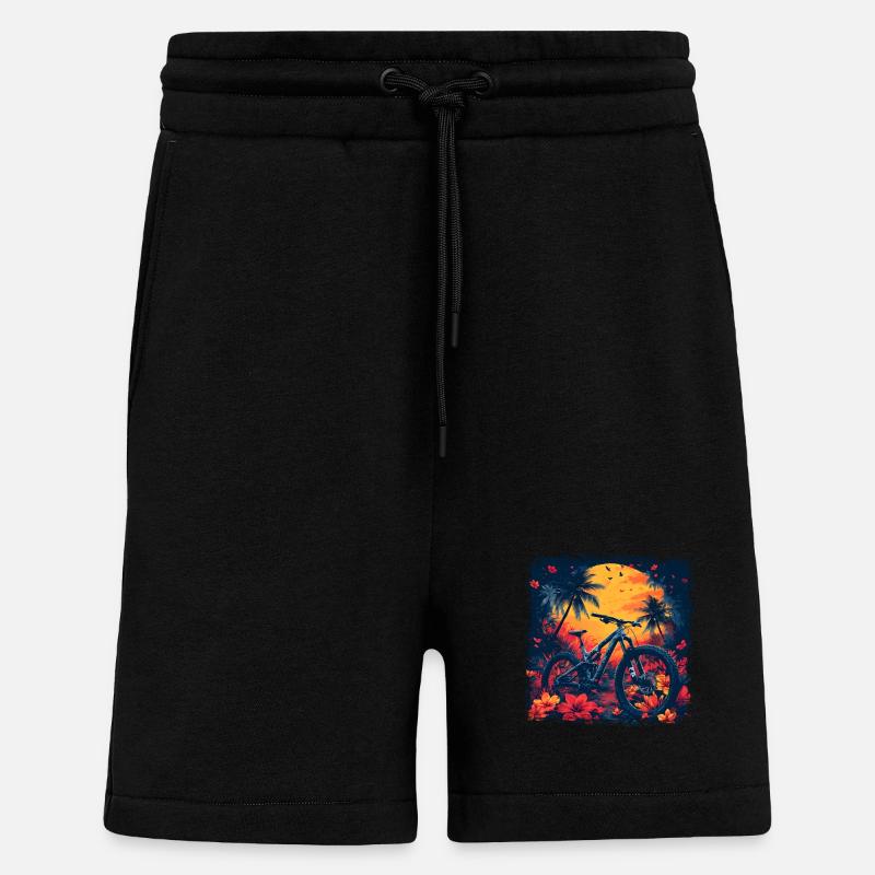 Mountainbiking Steamwave - Shorts - made by SPREAD - SOLID BLACK