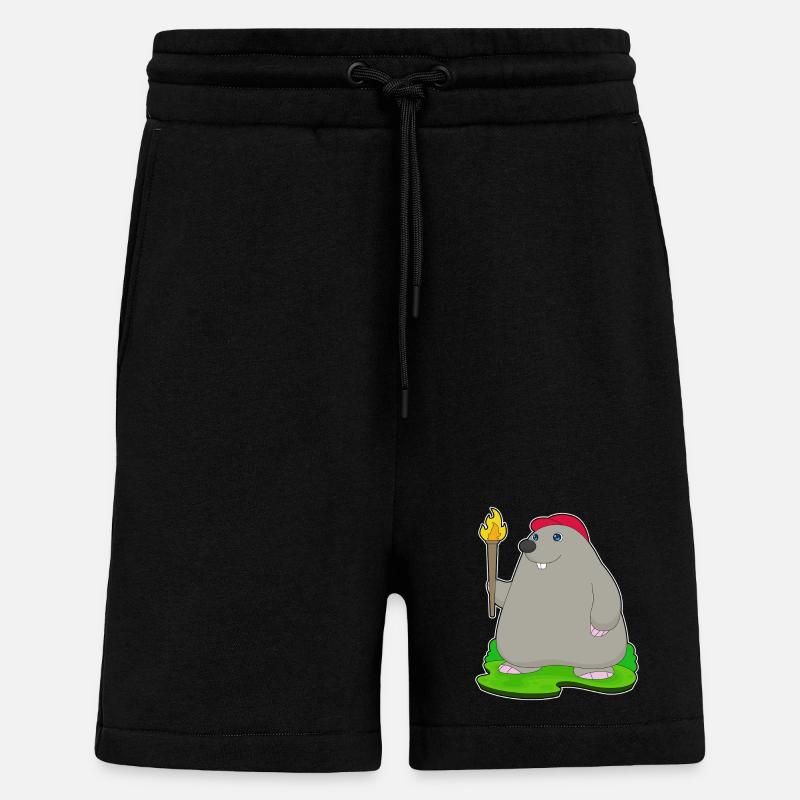 Maulwurf Fackel - Shorts - made by SPREAD - SOLID BLACK