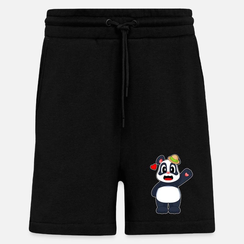 Panda Hat - Shorts - made by SPREAD - SOLID BLACK