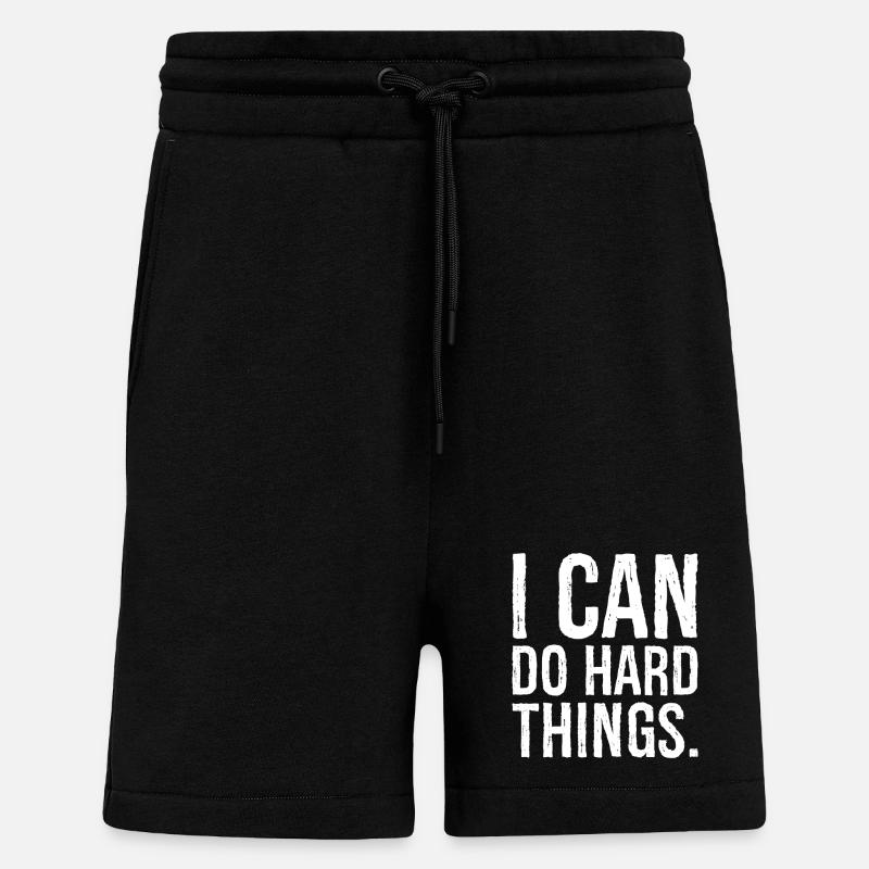 i can do hard things - Shorts - made by SPREAD - SOLID BLACK