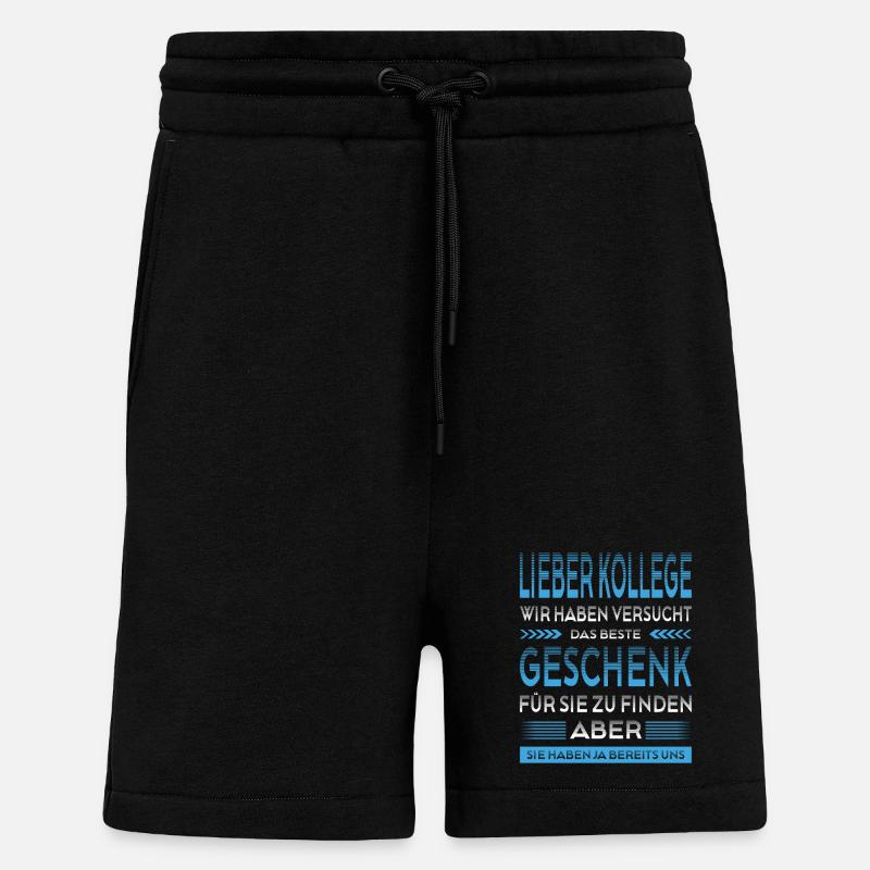 Kollege Abschied Geschenke Abschiedsgeschenk - Shorts - made by SPREAD - SOLID BLACK