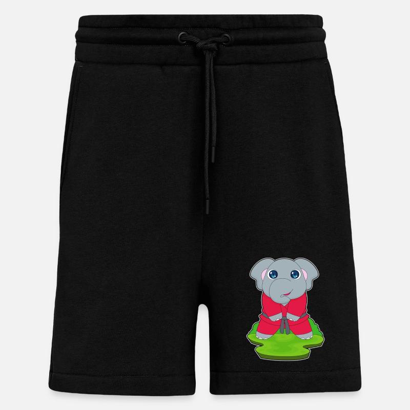 Elefant Kampfkunst Karate - Shorts - made by SPREAD - SOLID BLACK