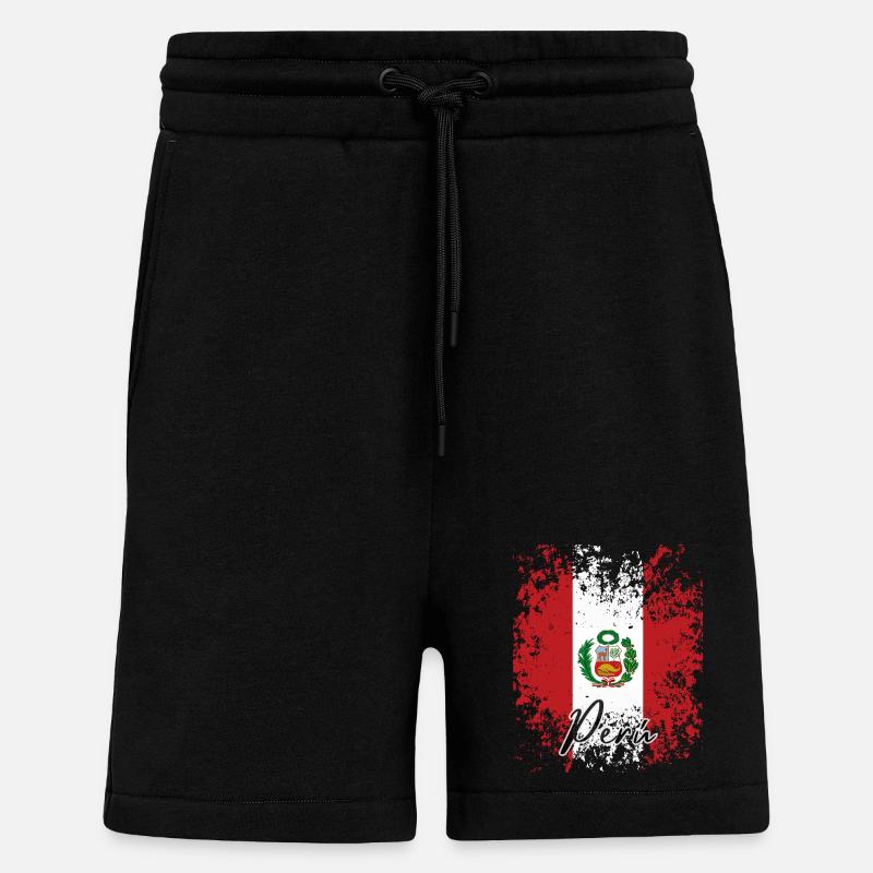 Peruvian pride, proud Peruvian - Shorts - made by SPREAD - SOLID BLACK