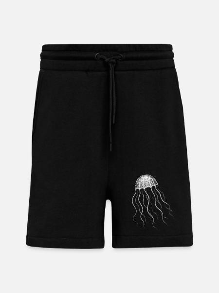 Méduse - Short bio décontracté fabriqué en UE - SOLID BLACK