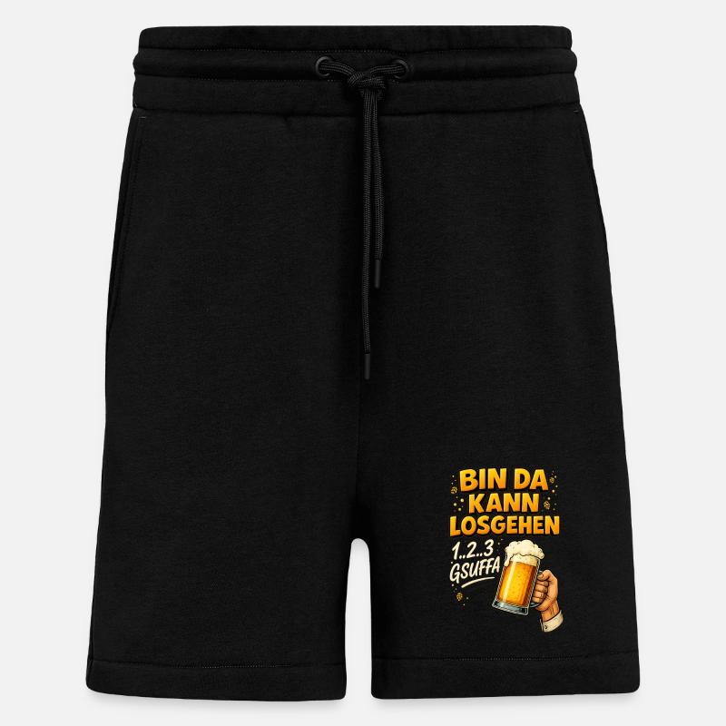 Bin da kann losgehen - Shorts - made by SPREAD - SOLID BLACK