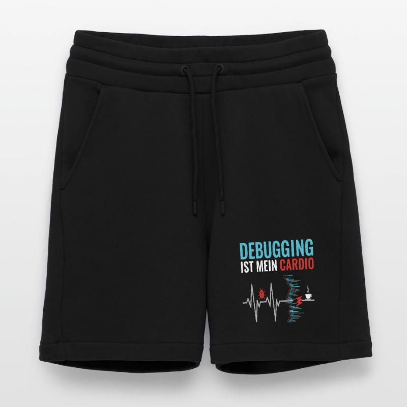 Debugging is my cardio - programmer nerd Shorts - made by SPREAD