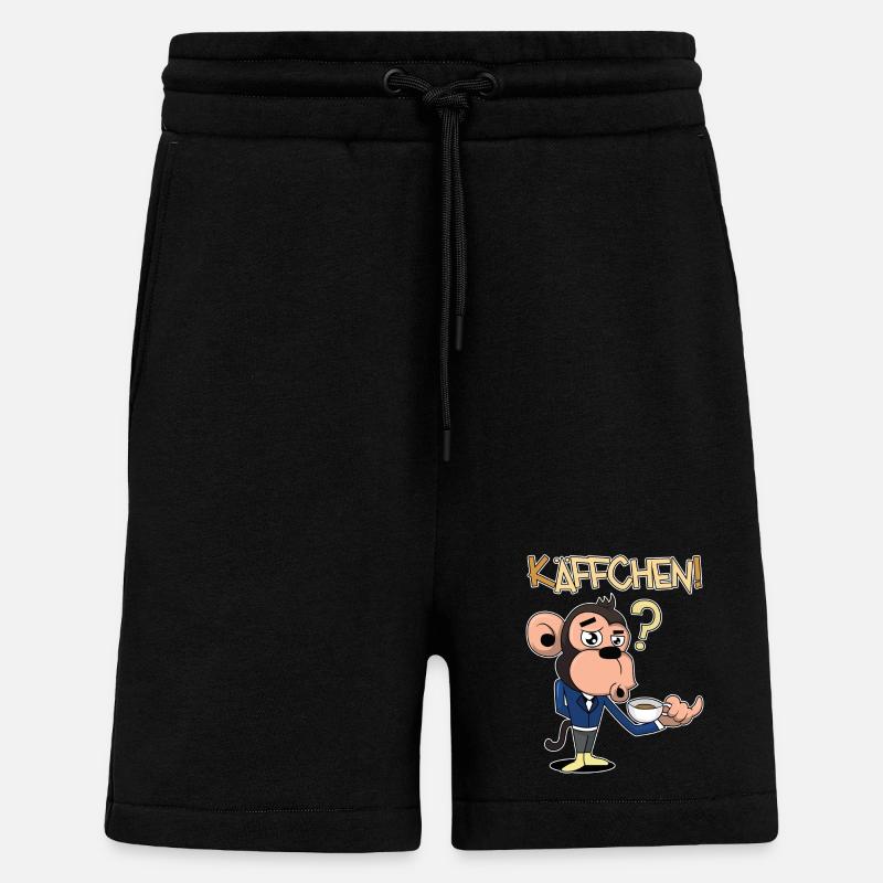 Käffchen, bitte! - Shorts - made by SPREAD - SOLID BLACK