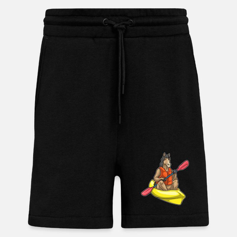 Pferd kleines Boot - Shorts - made by SPREAD - SOLID BLACK