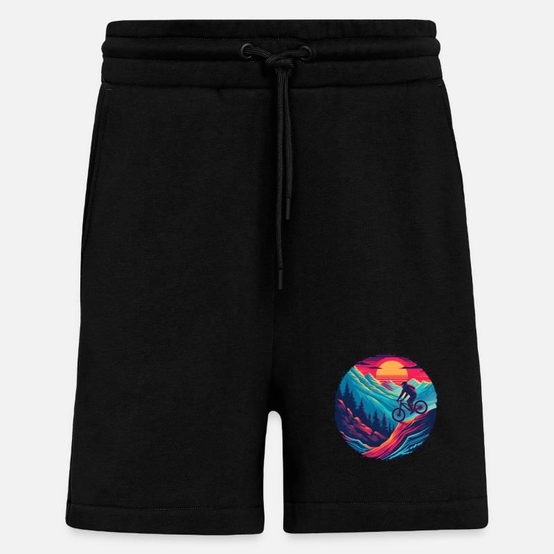VTT à l’ancienne - Short bio décontracté fabriqué en UE - SOLID BLACK