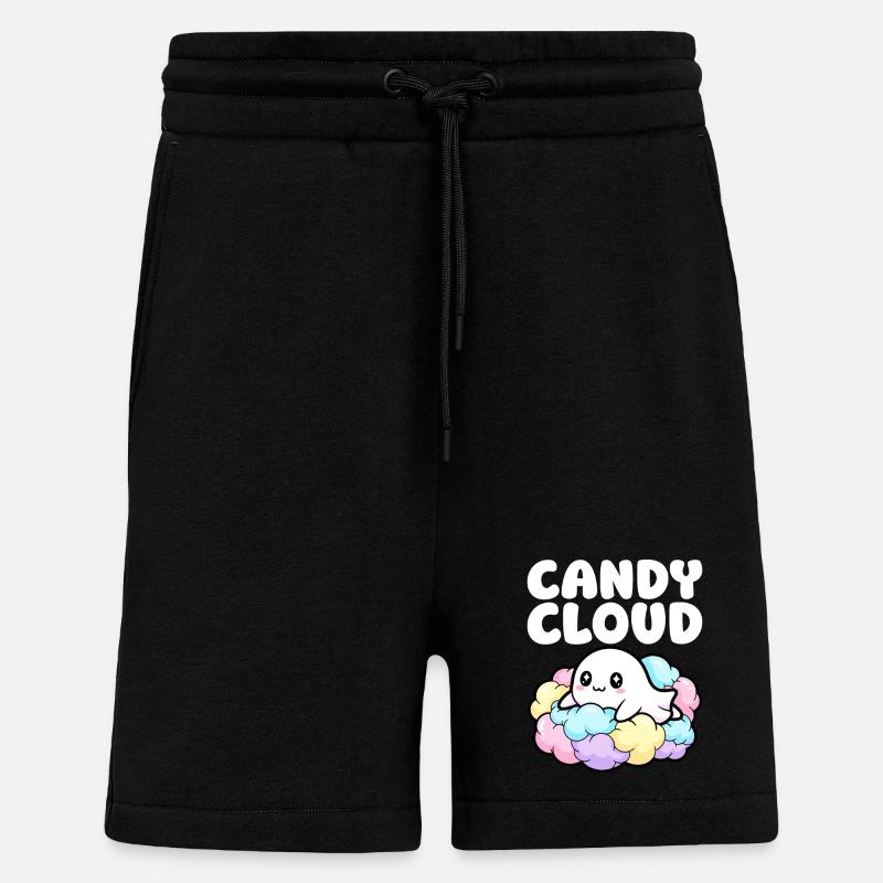 CANDY CLOUD - GEIST HALLOWEEN - Shorts - made by SPREAD - SOLID BLACK