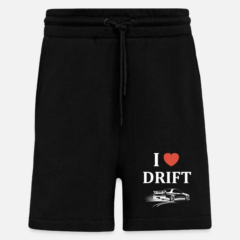 Design Drift Racing Car Passion - Short bio décontracté fabriqué en UE - SOLID BLACK