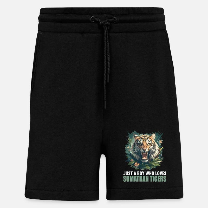Sumatra-Tiger - Shorts - made by SPREAD - SOLID BLACK