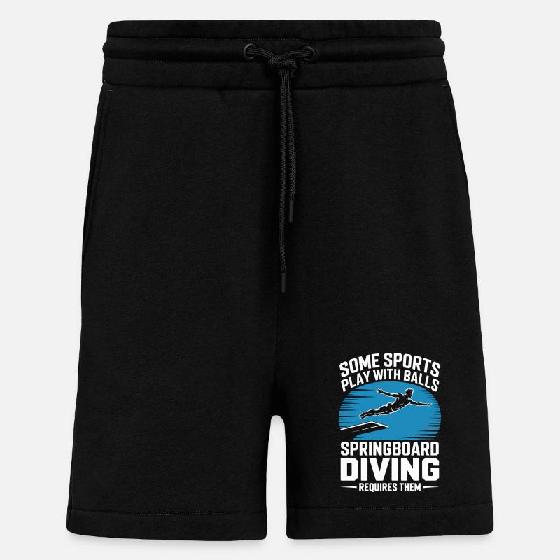 Kunstspringen Turmspringer Sprungbrett - Shorts - made by SPREAD - SOLID BLACK
