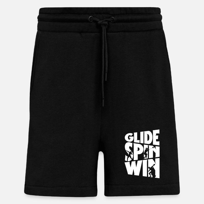 Kugelstoßen Kugelstoß Kugelstoßer Glide Spin Win - Shorts - made by SPREAD - SOLID BLACK