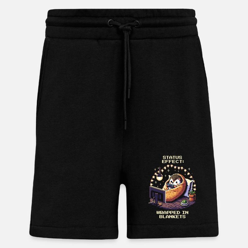 Status: Snuggled up in blankets - Shorts - made by SPREAD - SOLID BLACK