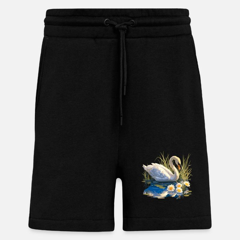 Schwäne Schwan - Shorts - made by SPREAD - SOLID BLACK